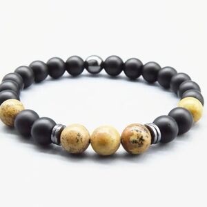 8mm Matte black Stone + Picture Stone